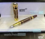 New 2023 Montblanc Conan Doyle Fountain Pen Red and Gold Trim